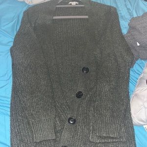 American Eagle army green cardigan
